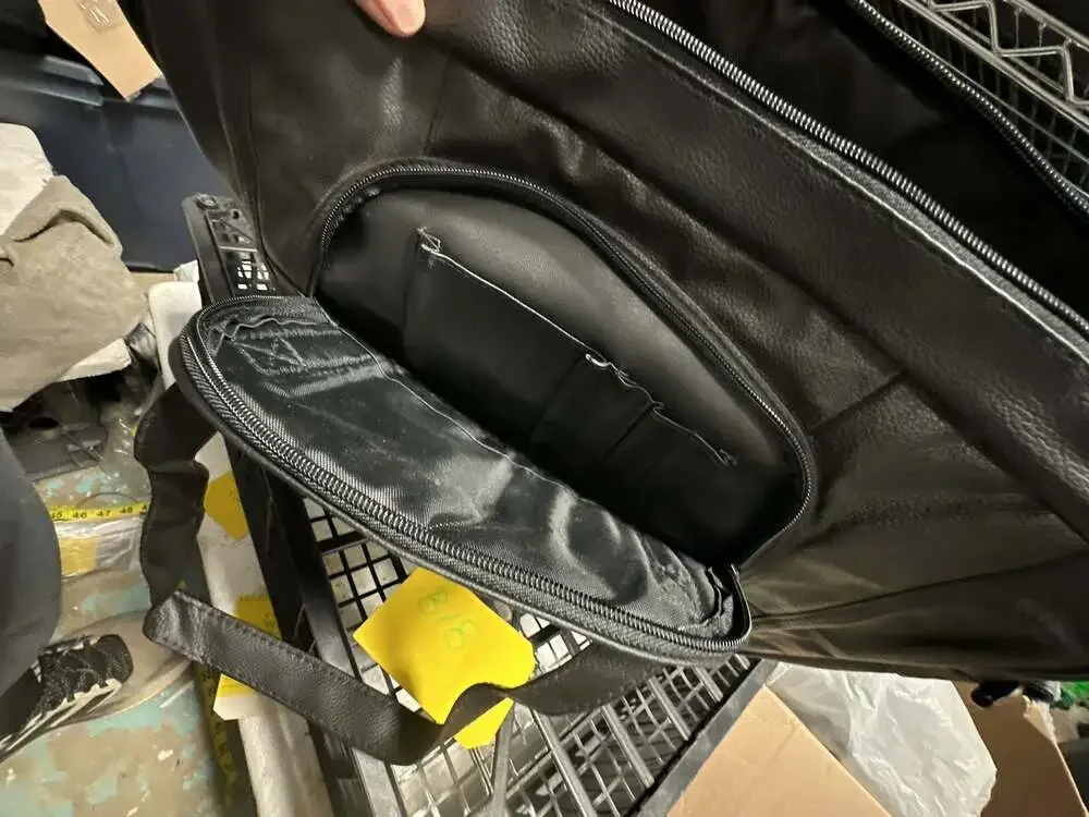 Genuine Leather Multi-Pocket Concealment Briefcase